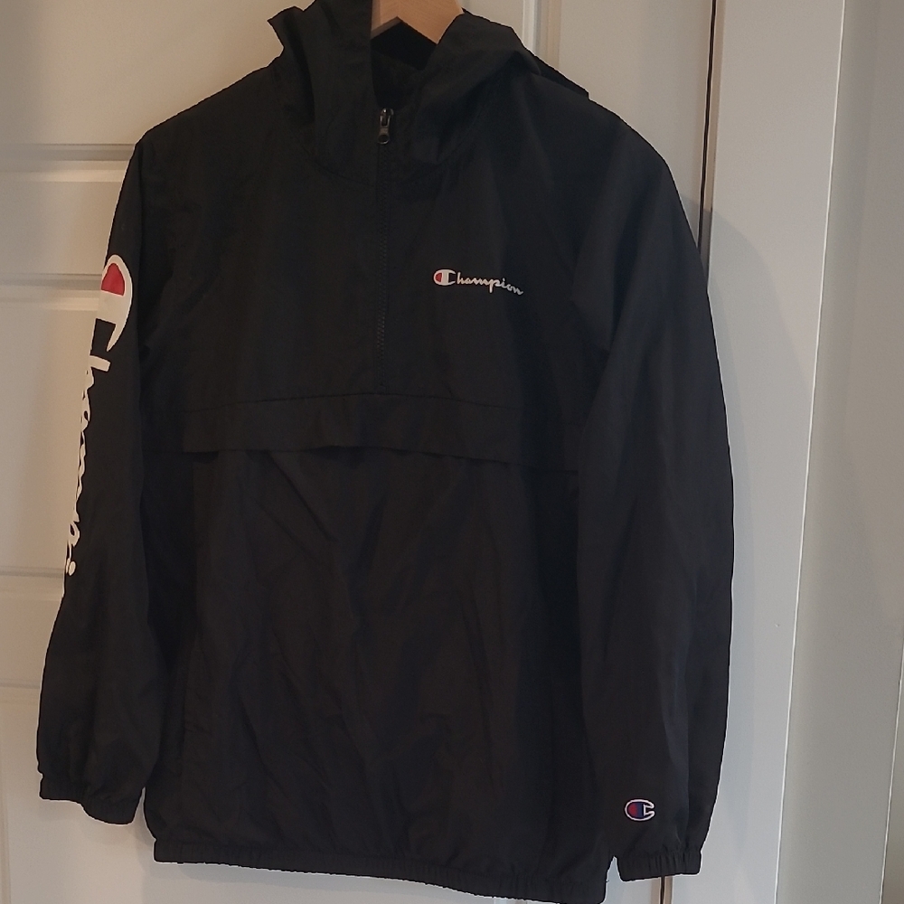 🟢Champion Classic 3/4 Zip Wind Breaker. Size Large